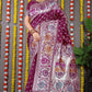 Beautiful Maroon Saree With Silk With Weaving Silver Zari