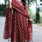 New Jaipuri Cotton  Pair With Colour Matching  Dupatta