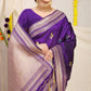 Kanchipuram Pure Blue Silk Handloom Saree