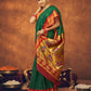 Green Beautiful Rahi Paithani Saree With Jari Work