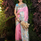 Pink Banarasi Soft Silk Paithani Saree
