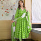Beautiful Women's Floral Print Anarkali Gown