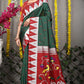Soft Dark Green Silk Paithani Saree With Rich Pallu And Meenakari work