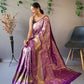 Heavy Silk Pure Purple Saree