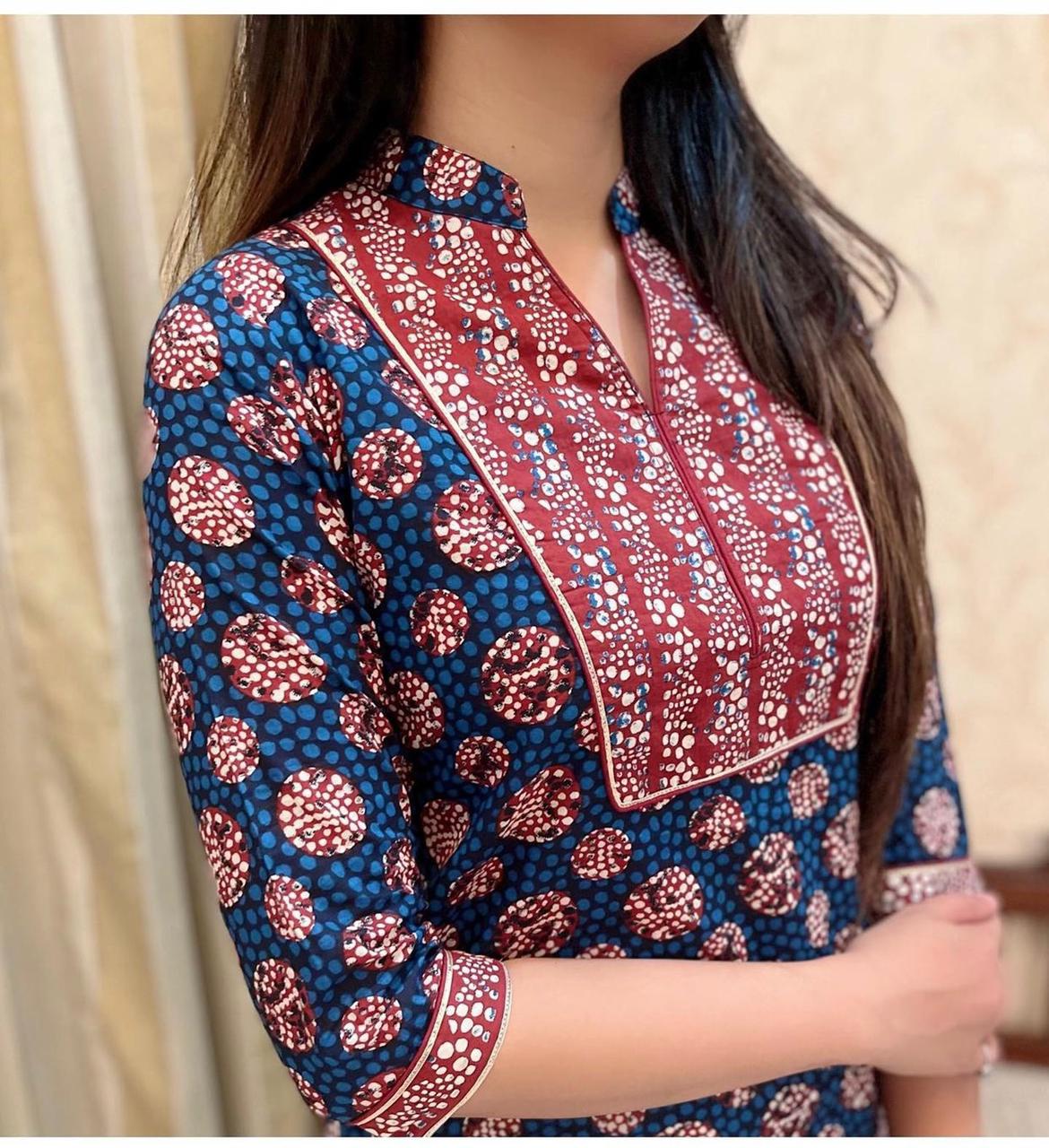 Daily Wear Superhit Cottan With Digital Printing  Kurti Pent Set