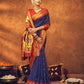 Blue Beautiful Rahi Paithani Saree With Jari Work
