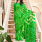 Green Sibori Printed Doriya Saree