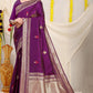 Kanchipuram Pure Purple Silk Handloom Saree