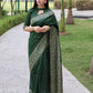 Green Banglori Silk Saree With Rich Weaving Pallu