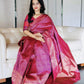 Soft Lichi Silk Saree  Rich Pallu & Jacquard Work