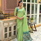 Green Chanderi Silk Saree With Silver And Copper Zari Weaves
