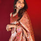 Red Soft Silk Handloom Saree With  Jari Work