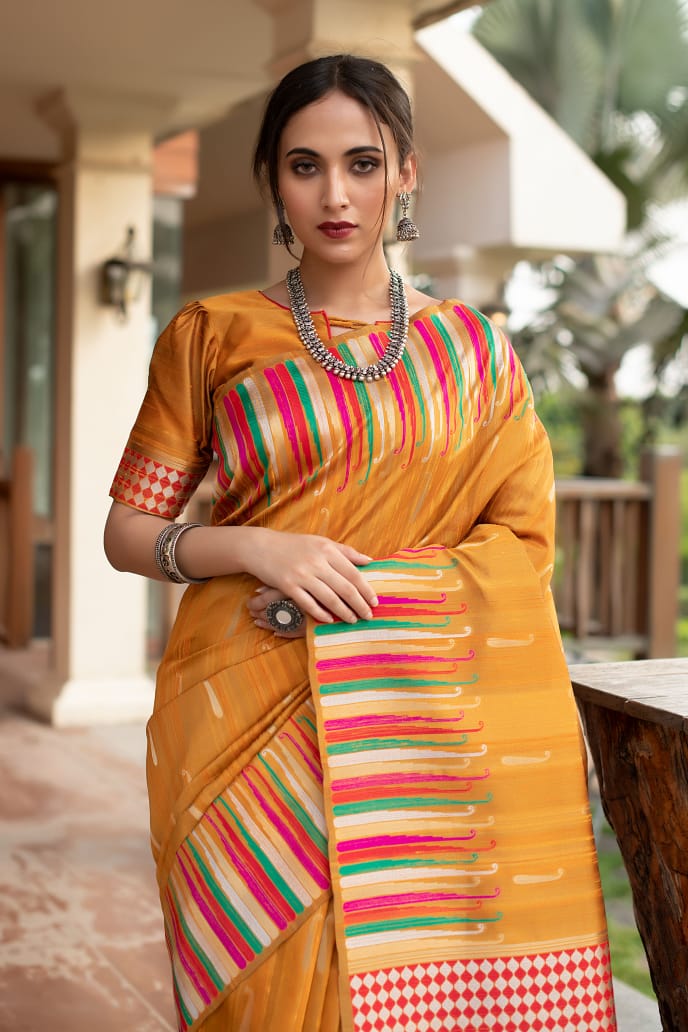 Beautiful Pure Silk Weaving Saree