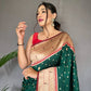 Green Pure Polka Paithani Silk Saree