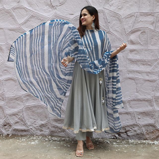 Gorgeous Maska Cotton Silk Kurti With Pent And Dupatta