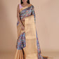 Cream Beautiful Digital Printed Saree