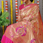Beautiful Pink Paithani Pure silk handloom saree with Pure Jari