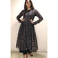 Beautiful Black Painted Anarkali Set