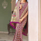 Maroon Soft Silk Bandhani Saree With Pure Jari Work