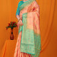 Mint Balatan Pure Silk Saree With Rich Pallu