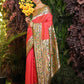 Orange Banarasi Soft Silk Paithani Saree