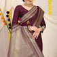 Kanchipuram Pure Maroon Silk Handloom Saree