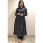 Beautiful Black Painted Anarkali Set