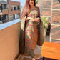 Green Beautiful Jaipur Printed Kurti Dupatta Set