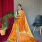 Yellow Pure Kachii Patola Silk Saree With Rich Pallu