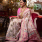 Pink Soft Banarasi Silk Saree
