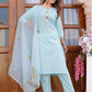 Straight Cotton Lurix Kurta Set