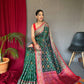 Dark Green Soft Rangeen Patola Silk Saree