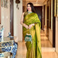 Green Lichi Silk Banarasi Saree