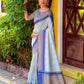 Grey Beautiful South Ikkat Saree