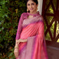 Pink Beautiful South Ikkat Saree