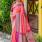 Pink Beautiful South Ikkat Saree
