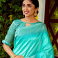 Teal Beautiful South Ikkat Saree