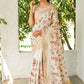 Cream Mysore Silk Saree With Swarovski Diamond