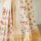 Cream Mysore Silk Saree With Swarovski Diamond