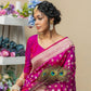 Wine Soft Banarasi Katan Silk Saree