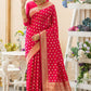 Rani Pink Soft Banarasi Katan Silk Saree