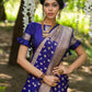 Purple Soft Banarasi Katan Silk Saree