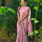 Beautiful Zari Woven With Rose Print Saree