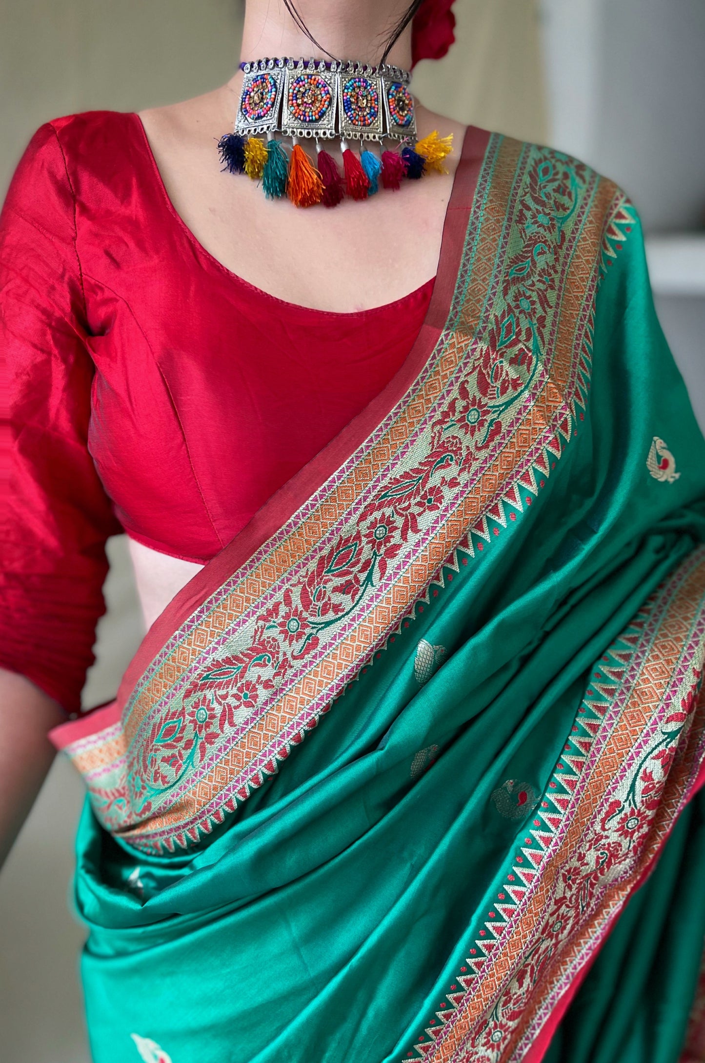 Green Paithani Sarees