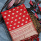 Red Soft Banarasi Katan Silk Saree