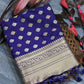 Purple Soft Banarasi Katan Silk Saree