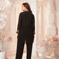 Black faux Georgette dress