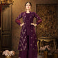 The Faux Georgette with Embroidery work dress