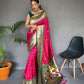 Pink Pure Polka Paithani Silk Saree