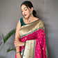 Pink Pure Polka Paithani Silk Saree